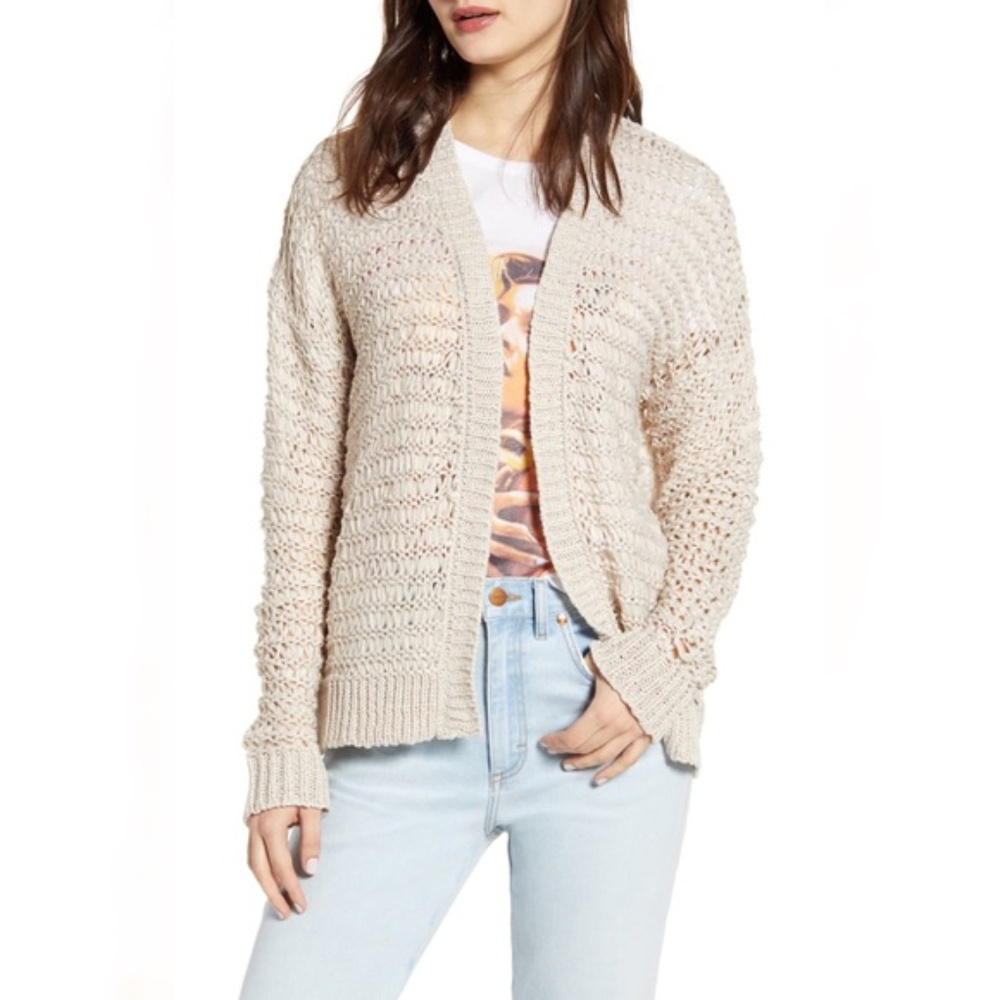 Cotton Emporium Open Stitch Cardigan Size L